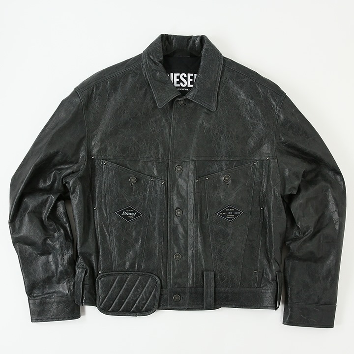 楽天市場】□DIESEL ディーゼル メンズ□羊革 本革 キルティング裏地