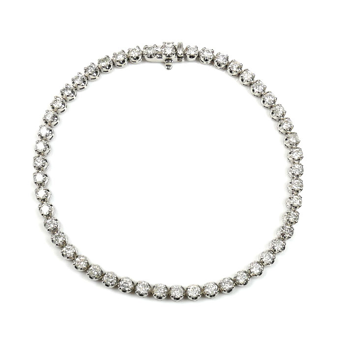 楽天市場】ダイヤモンド テニスブレスレット pt850の通販