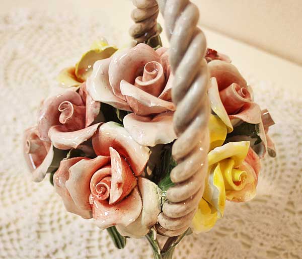 楽天市場】イタリア製 輸入雑貨 置物 陶花 ローズ リビングスタジオ 直