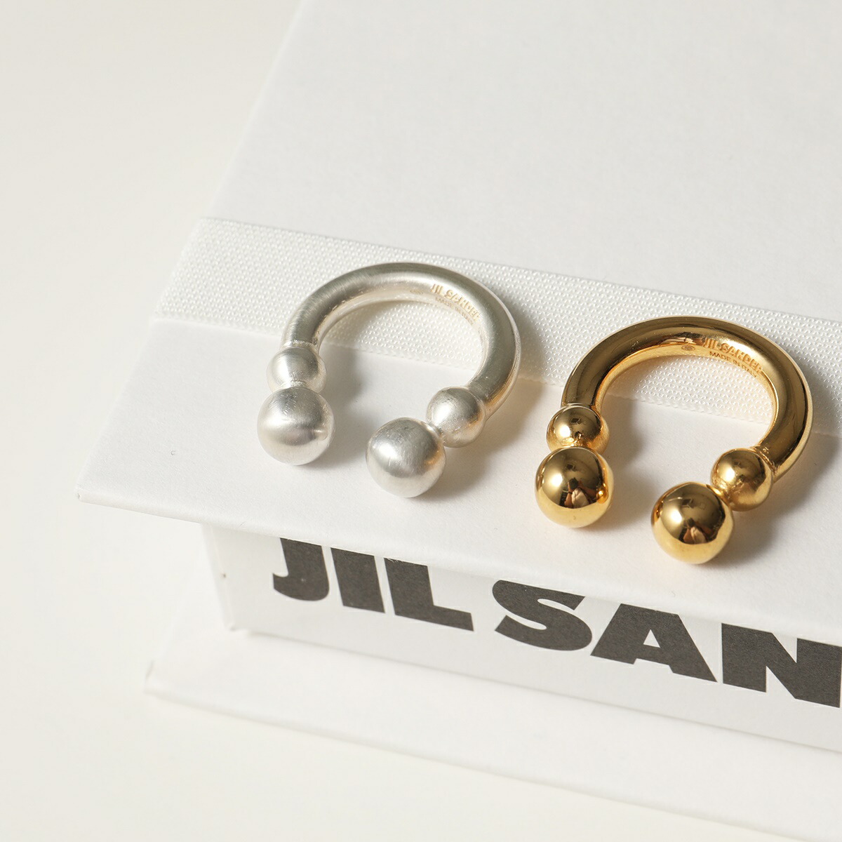 楽天市場】JIL SANDER ジルサンダー オープンリング SPHERE RING 1