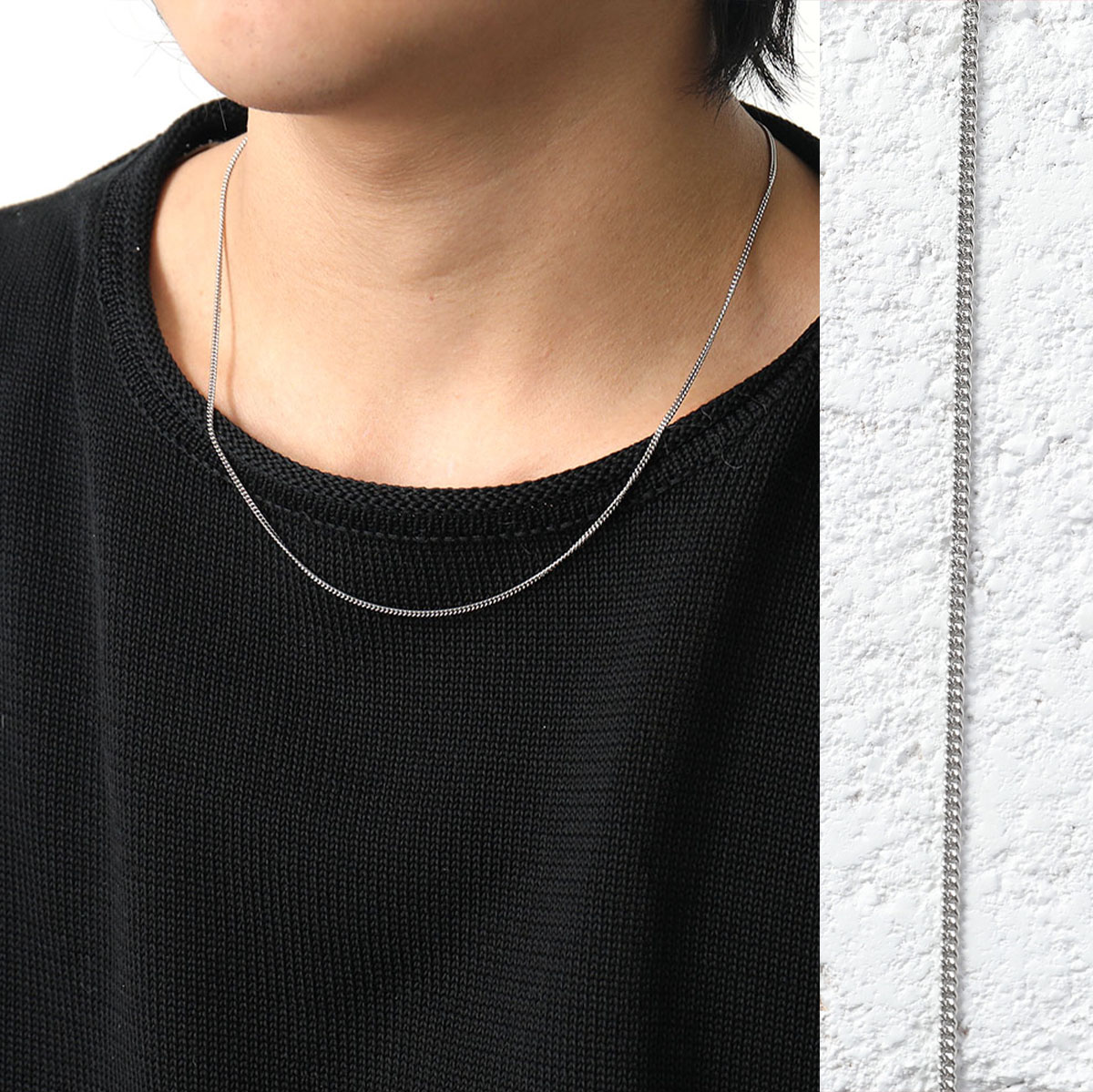 楽天市場】TOMWOOD トムウッド ネックレス Curb Chain Slim 20.5inch