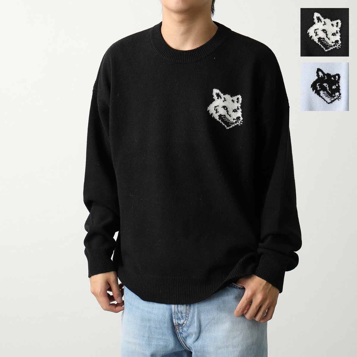 楽天市場】MAISON KITSUNE メゾンキツネ セーター FOX HEAD INTARSIA