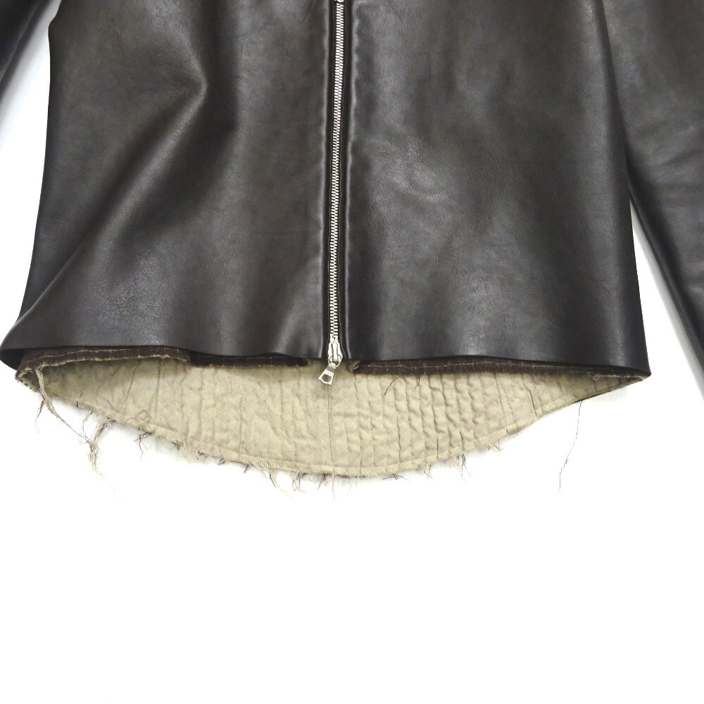 楽天市場】エムエークロス ライダースジャケット ダークブラウン系 m