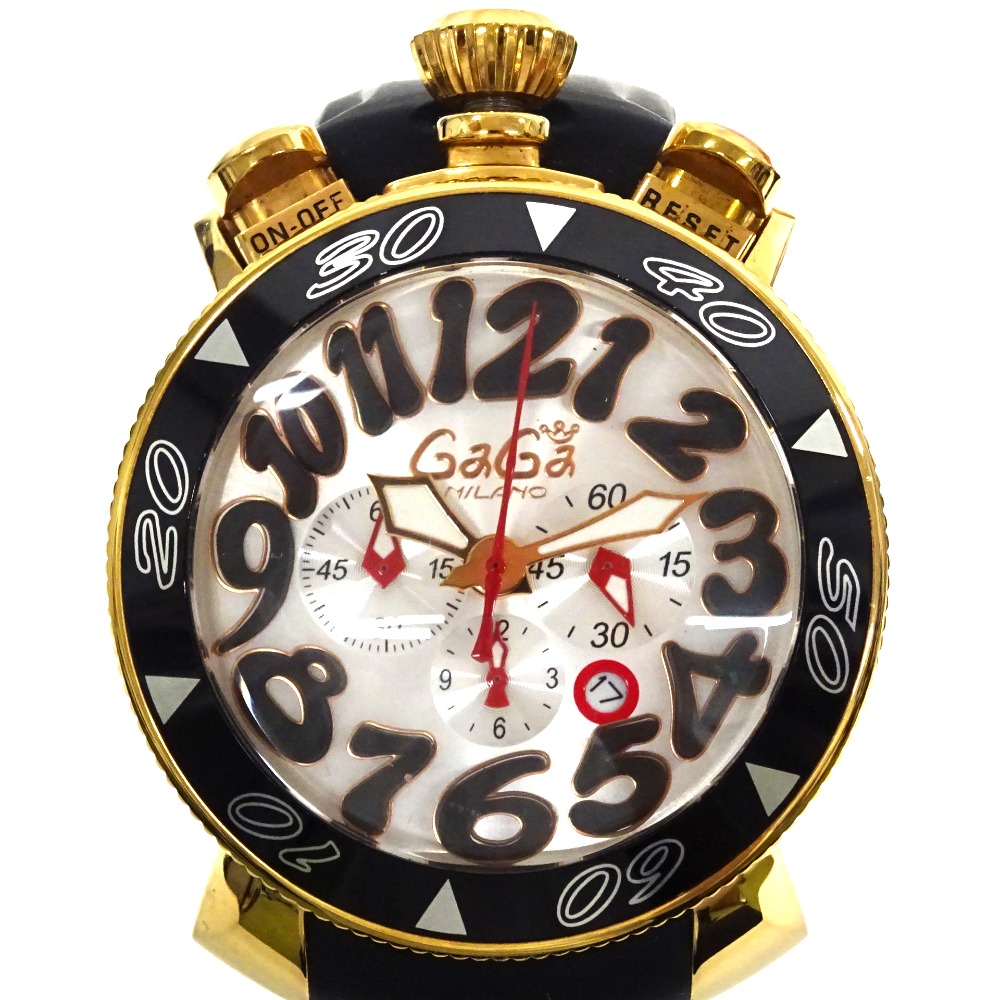 楽天市場】ガガ・ミラノ 腕時計 クォーツ BREVETTATO 48MM クロノ