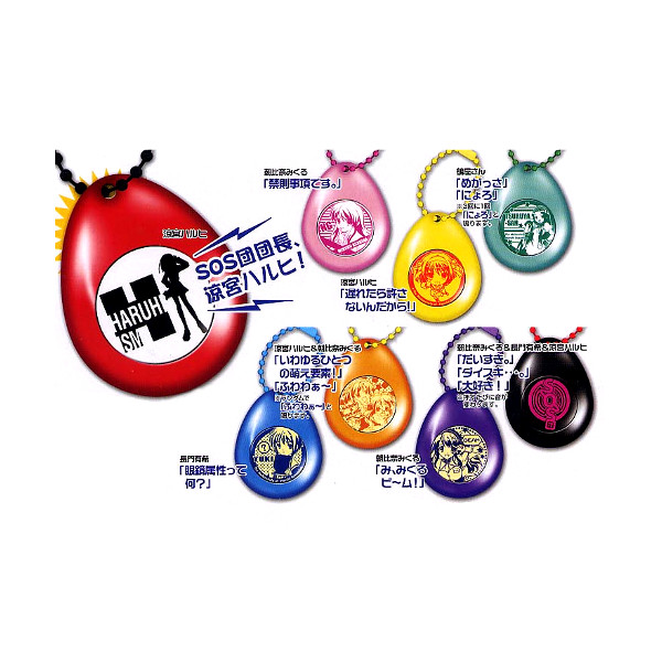 楽天市場】涼宮ハルヒの音声サウンドロップコンパクト全8種バンダイ