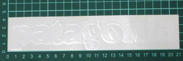 楽天市場】訳あり パタゴニア カッティング ロゴ ステッカー ホワイト