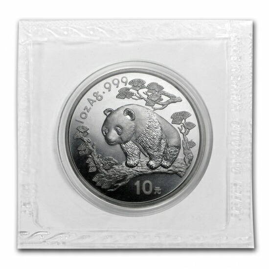 楽天市場】即納・追跡可 新品未使用 1997 中国 パンダ銀貨1オンス