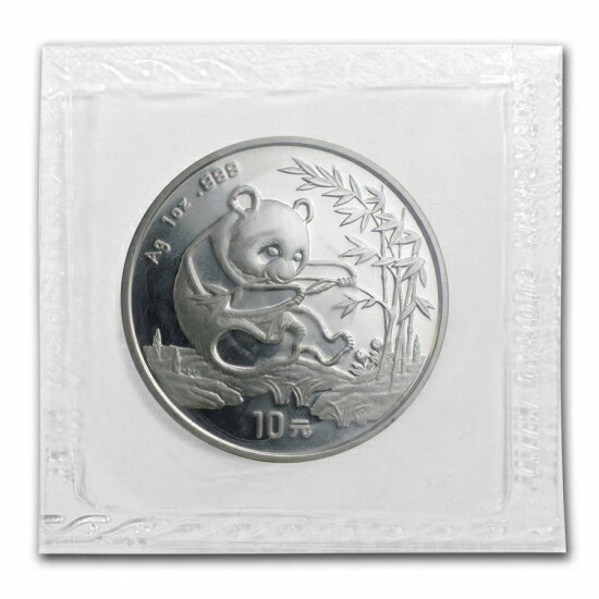 楽天市場】即納・追跡可 新品未使用 1994 中国 パンダ銀貨1オンス