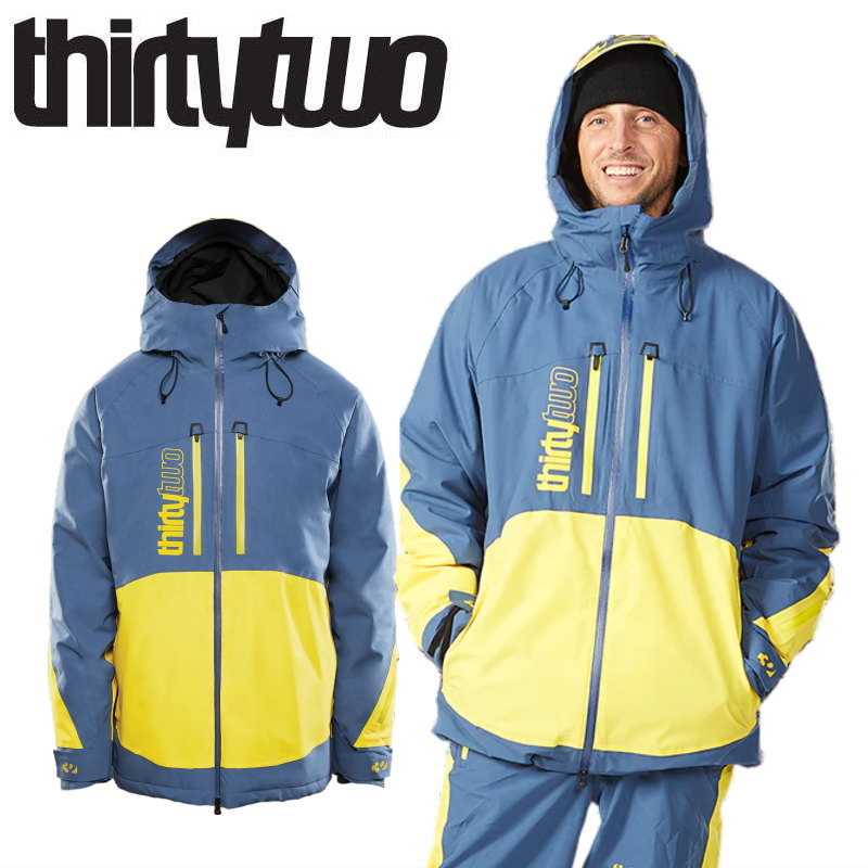 楽天市場】THIRTYTWO LASHED INSULATED Lｻｲｽﾞ JKT ｶﾗｰ:BLUE YELLOW L