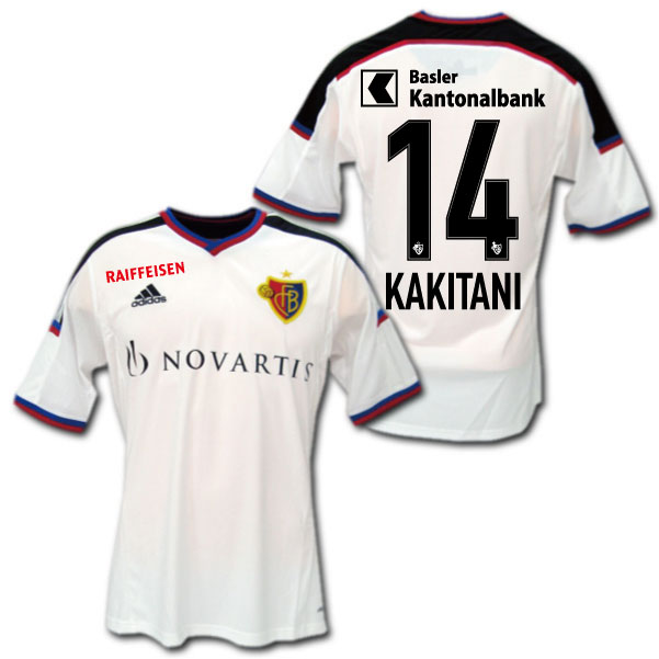 楽天市場】【リーグ仕様】FCバーゼル 14/15 アウェイ（白） #14