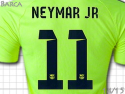 楽天市場】FCバルセロナ 14/15 3rd（黄色） #11 NEYMAR JR ネイマール
