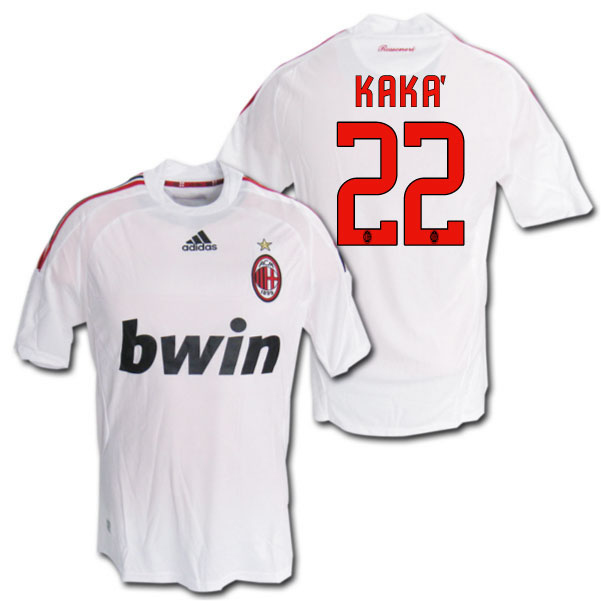 楽天市場】ACミラン 08/09 アウェイ（白） ＃22 KAKA カカ ADIDAS製
