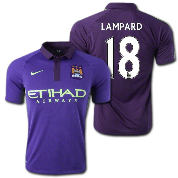 楽天市場】マンチェスターシティ 14/15 3rd(紫) ＃18 LAMPARD