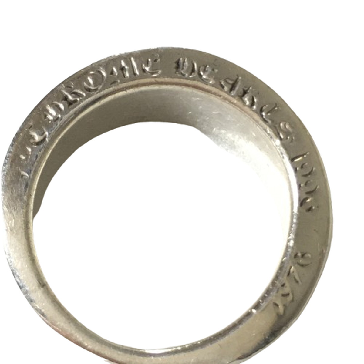 楽天市場】クロムハーツ CHROME HEARTS リング ナローVバンドリング