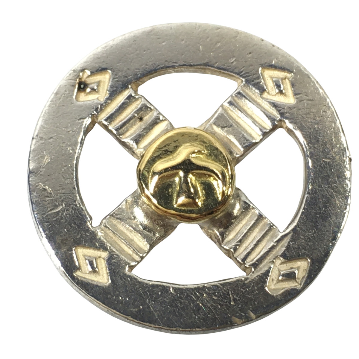 楽天市場】goro's ゴローズ 金メタル付きメディスンホイール K18付SV