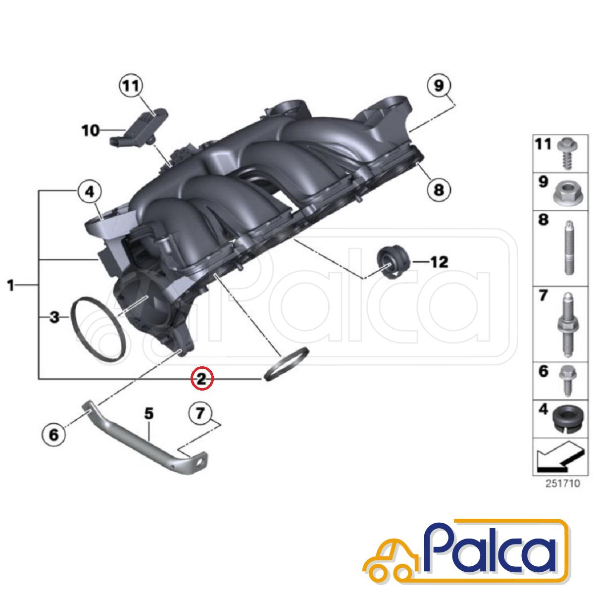 純正 ルノーインテークマニーホールドセンサー 1.6カングー