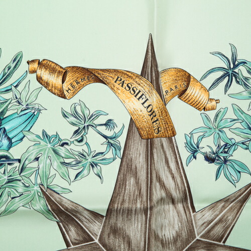 楽天市場】エルメス HERMES スカーフ カレ90 シルク Passiflores