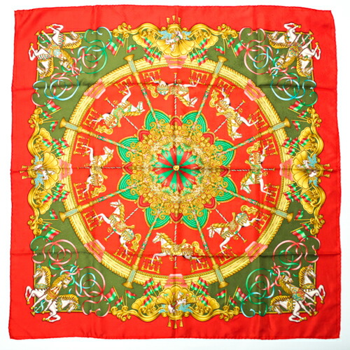 楽天市場】エルメス HERMES スカーフ カレ90 シルク LUNA PARK