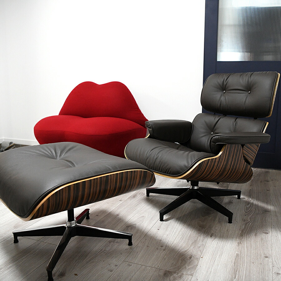 楽天市場】イームズラウンジチェア オットマンセット 本皮仕様 色