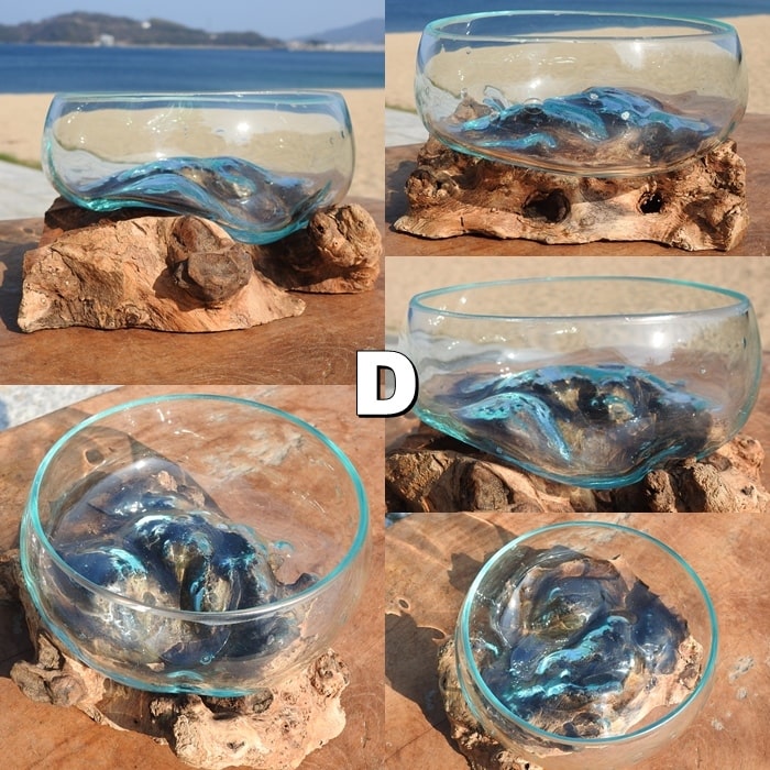 楽天市場】選べる 流木ガラスオブジェ B15 花瓶 アクアリウム