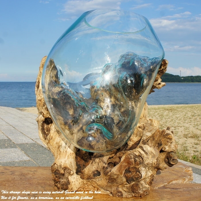 楽天市場】選べる 流木ガラス オブジェ 超特大 めっちゃ大きい XL