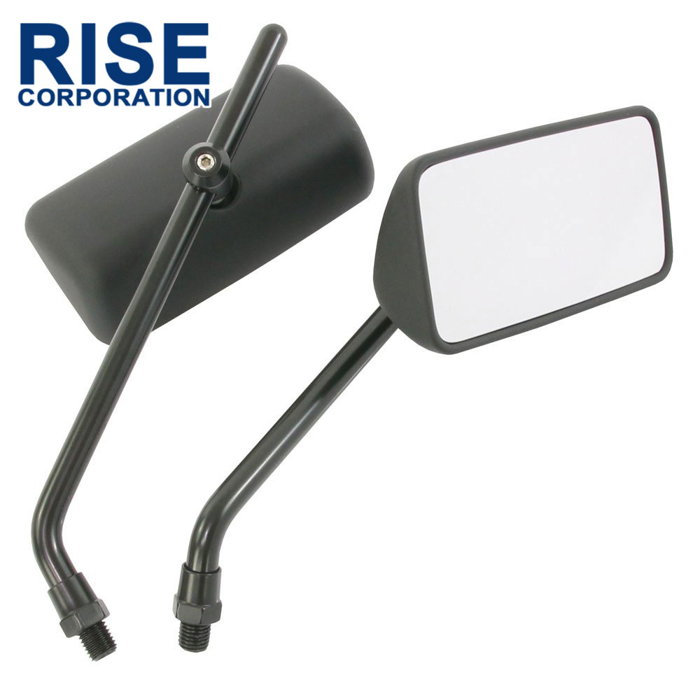 楽天市場】汎用 スクエアミラー 角型ミラー マットブラック 取り付け