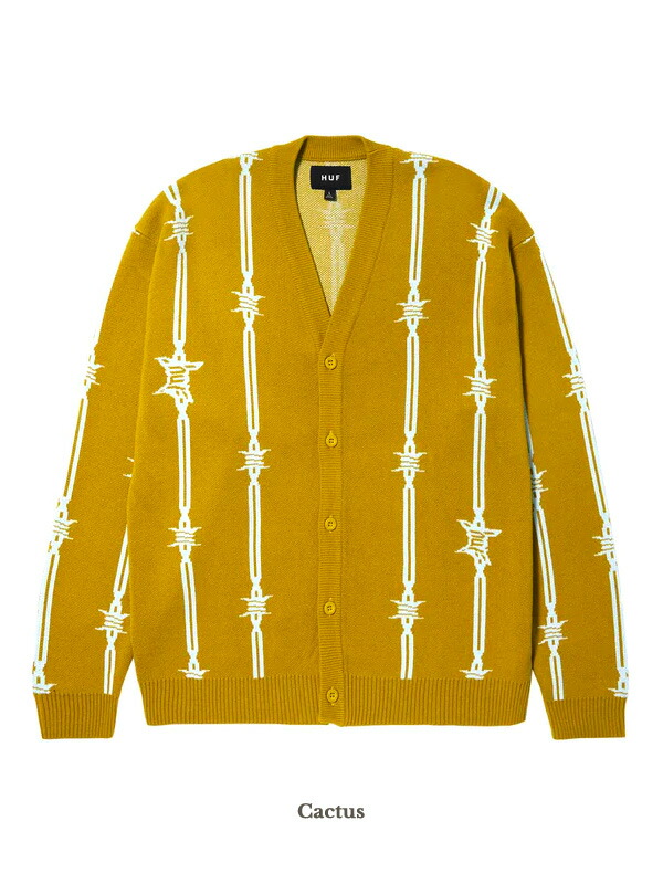 楽天市場】HUF ハフ カーディガン レディース メンズ 春 夏 黒