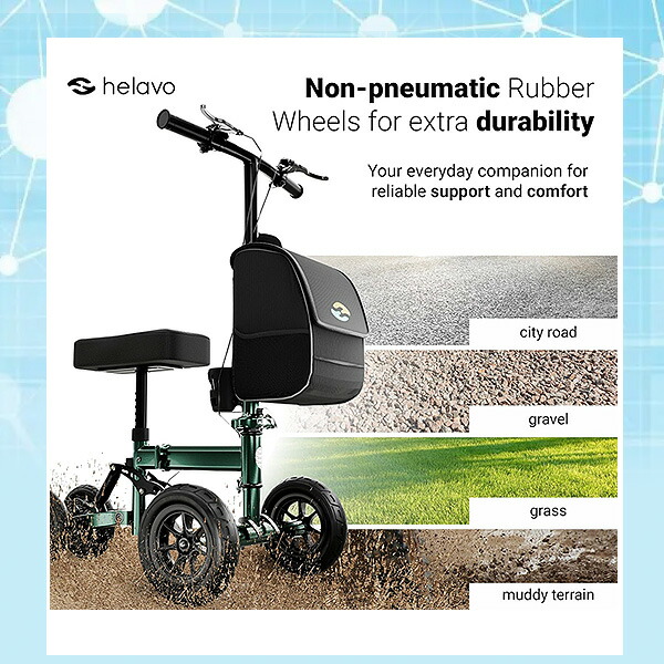 楽天市場】【歩行補助車】Helavo ニー ウォーカー スクーター 歩行補助