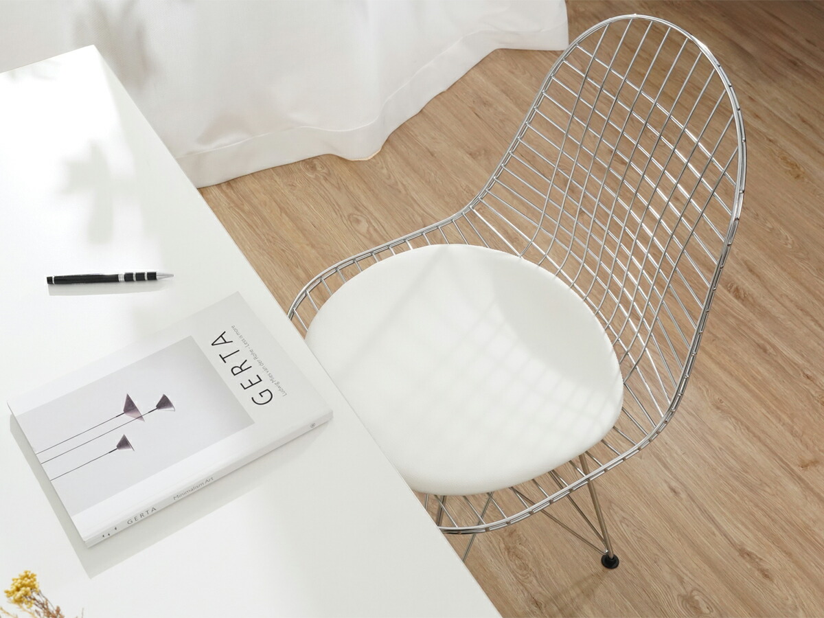 楽天市場】【完成品/組立済】シェルチェア DKR ワイヤーチェア シート