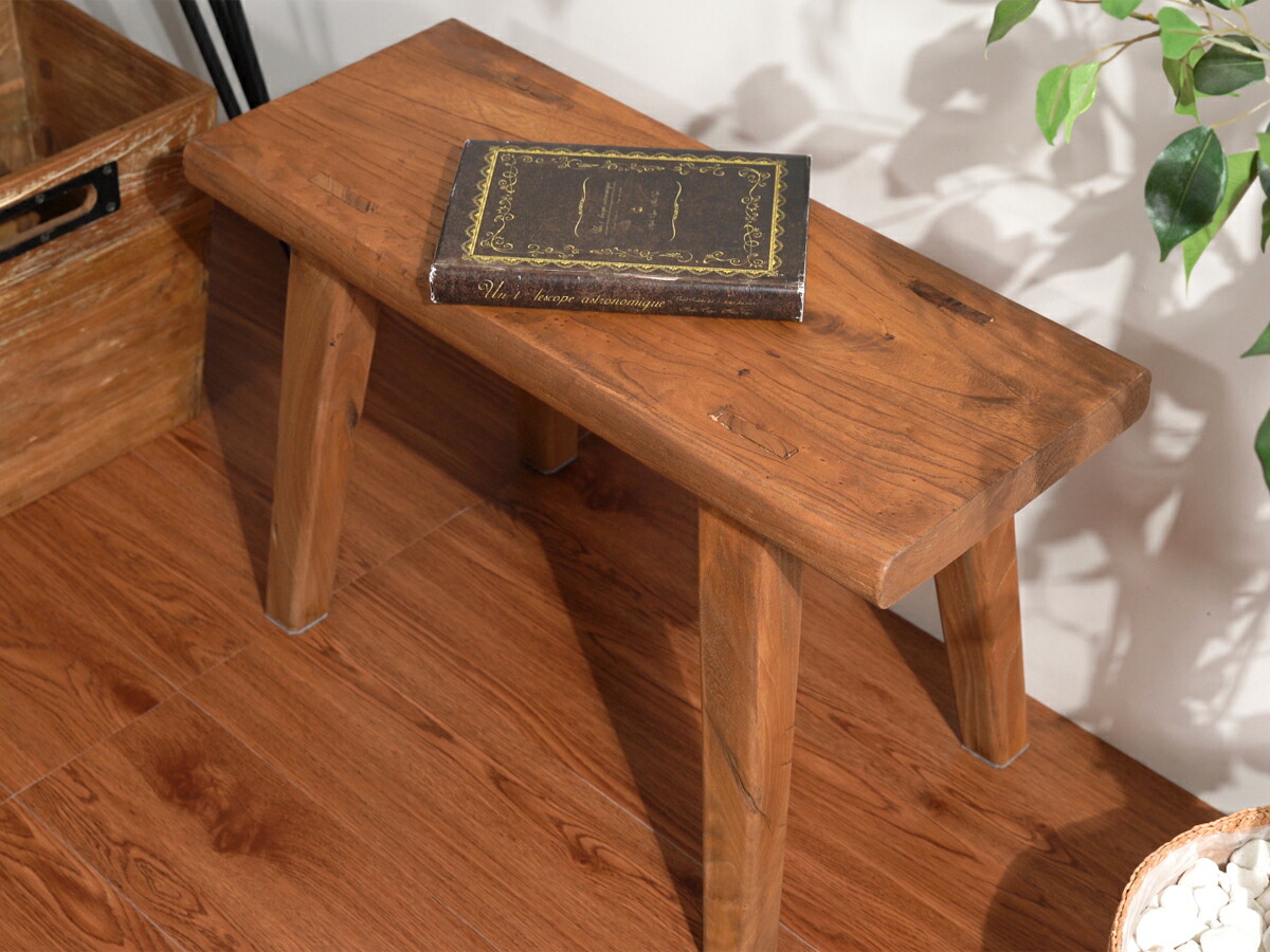 楽天市場】【入荷待ちご予約品】 古材ベンチ 65cm幅 スツール ウッド