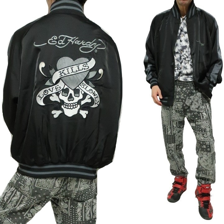楽天市場】エドハーディー スカジャン レディース メンズ ed hardy