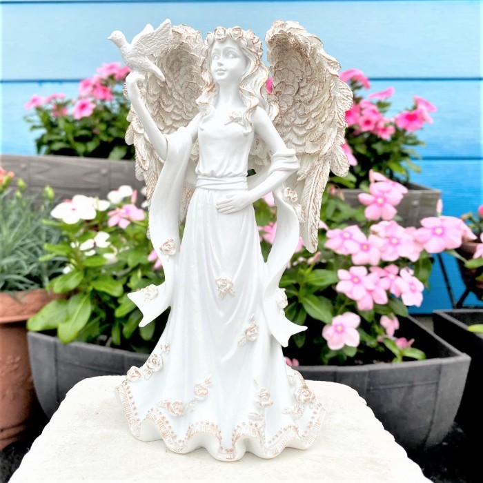 楽天市場】≪天使雑貨＊エンジェル雑貨＊置物≫ 白い天使ブランシュ