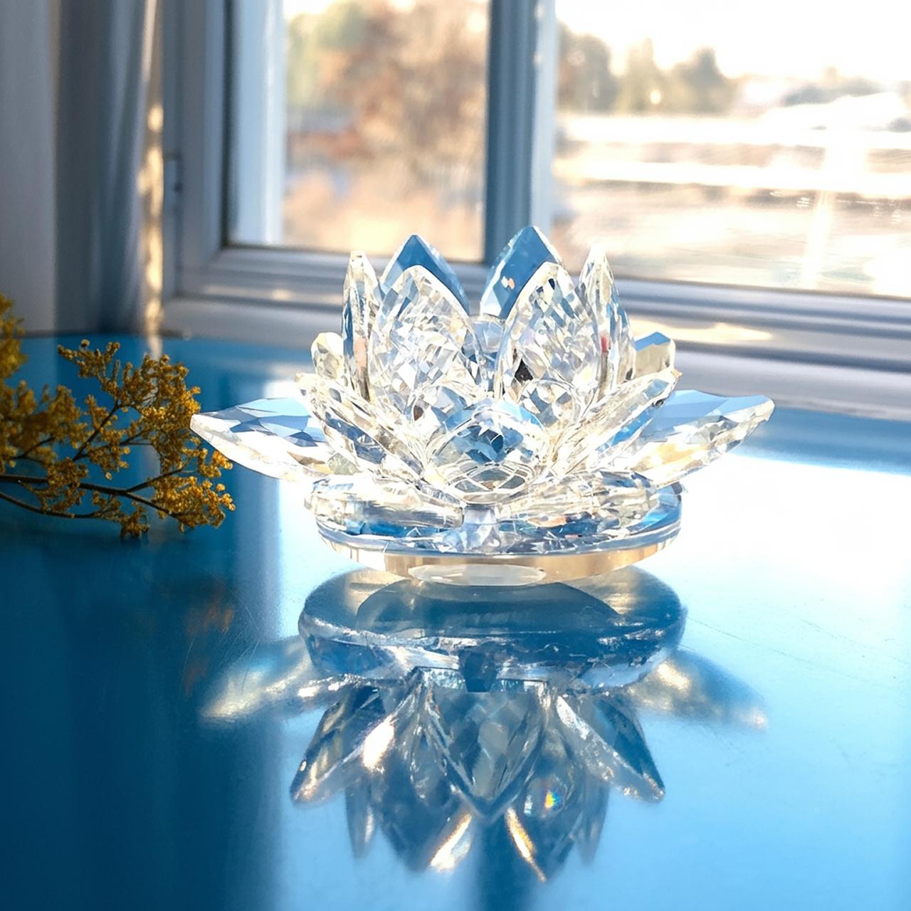 楽天市場】高品質☆高純度☆天使の輝き☆【クリスタル蓮の花 大サイズ