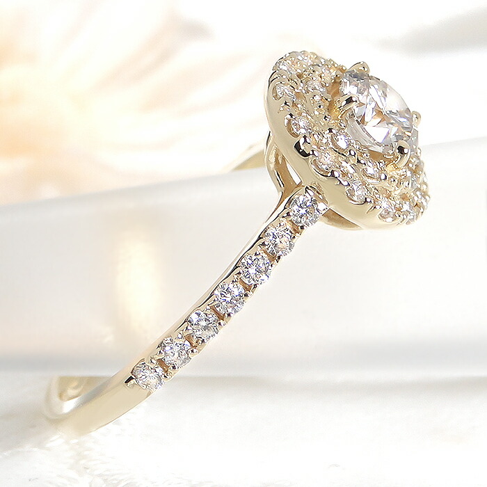 楽天市場】K18YG【0.85ct】ダイヤモンド リング送料無料 代引手数料