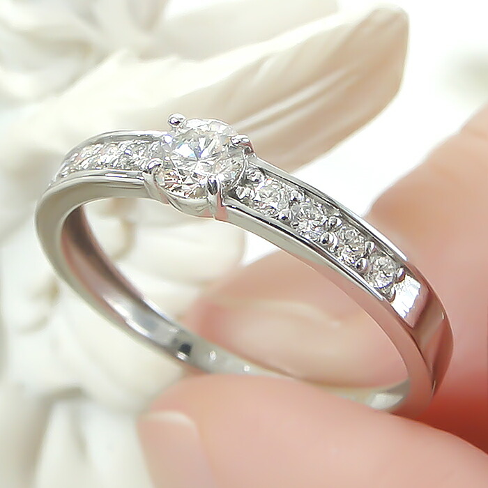 楽天市場】Pt900【0.30ct】ダイヤモンド リング送料無料 代引手数料