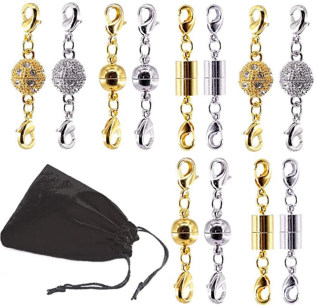 楽天市場】【12個セット】 ネックレス 留め具 マグネット留め具