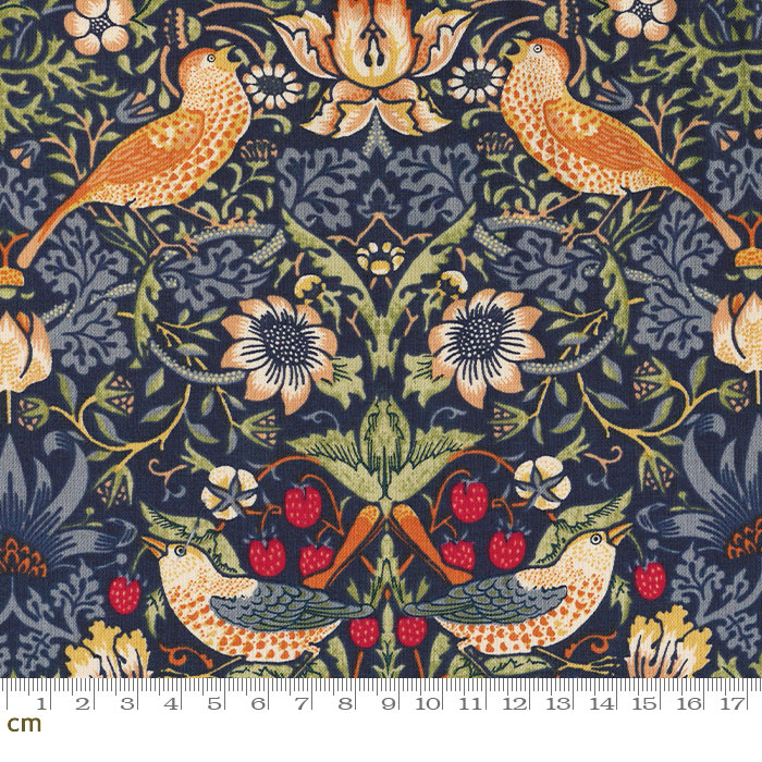 楽天市場】【Moda モダ】Best of Morris-8176-44(3B-04) ブルー いちご