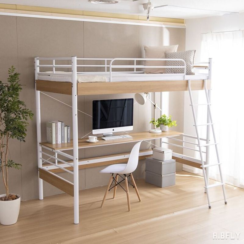 楽天市場】デスク付きロフトベッド ベッド デスク付き シングル