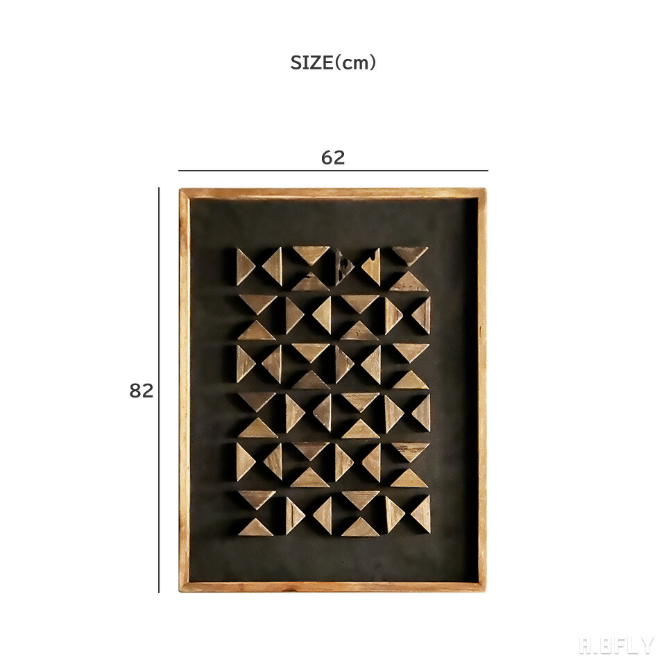 楽天市場】アートパネル 木製 約62×82cm フレーム ウォール 壁掛け