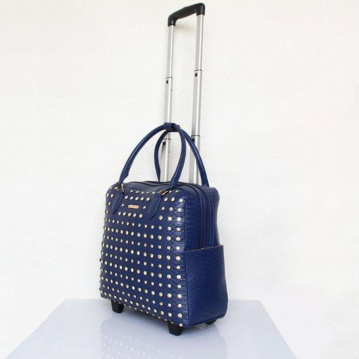 楽天市場】ABISTE メタリックスタッズトローリーバッグ/8240065