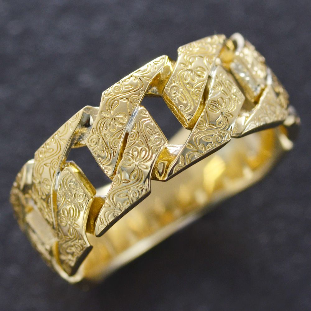 楽天市場】K18 喜平 リング 18金 メンズ 喜平リング 指輪 ゴールド