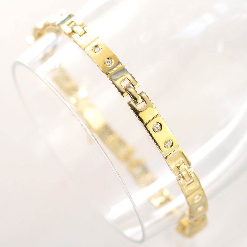 楽天市場】ブレスレット メンズ 18金 K18 18K ダイヤモンド メンズ