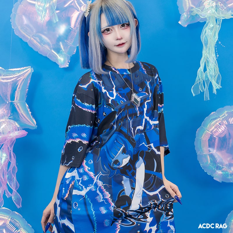 楽天市場】メンダコサイバー Tシャツ 半袖 原宿 原宿系 ファッション