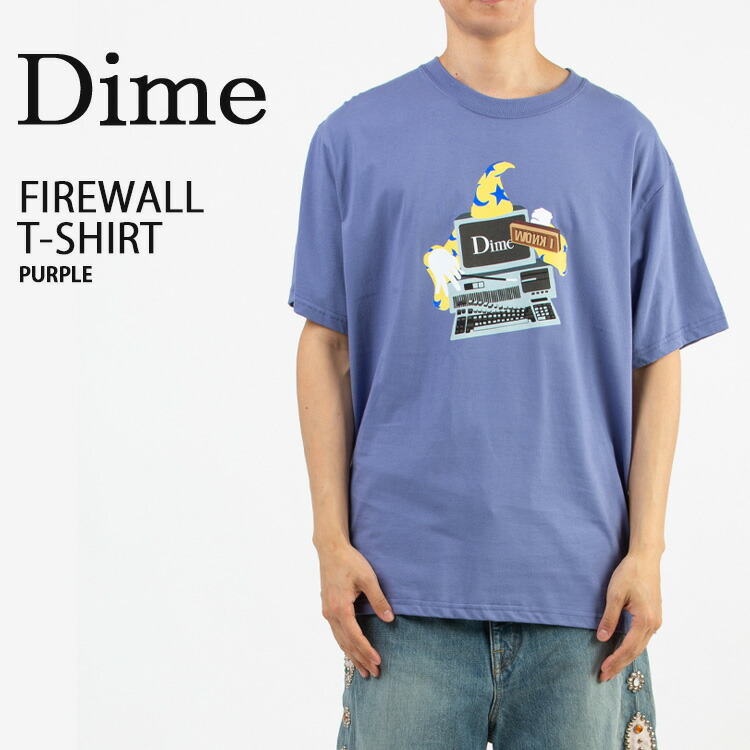 楽天市場】Dime ダイム Tシャツ FIREWALL T-SHIRT PURPLE クラシック