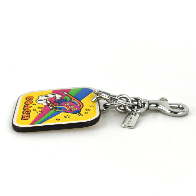 楽天市場】コーチ ロケットバッグチャーム コズミック レザー マルチ