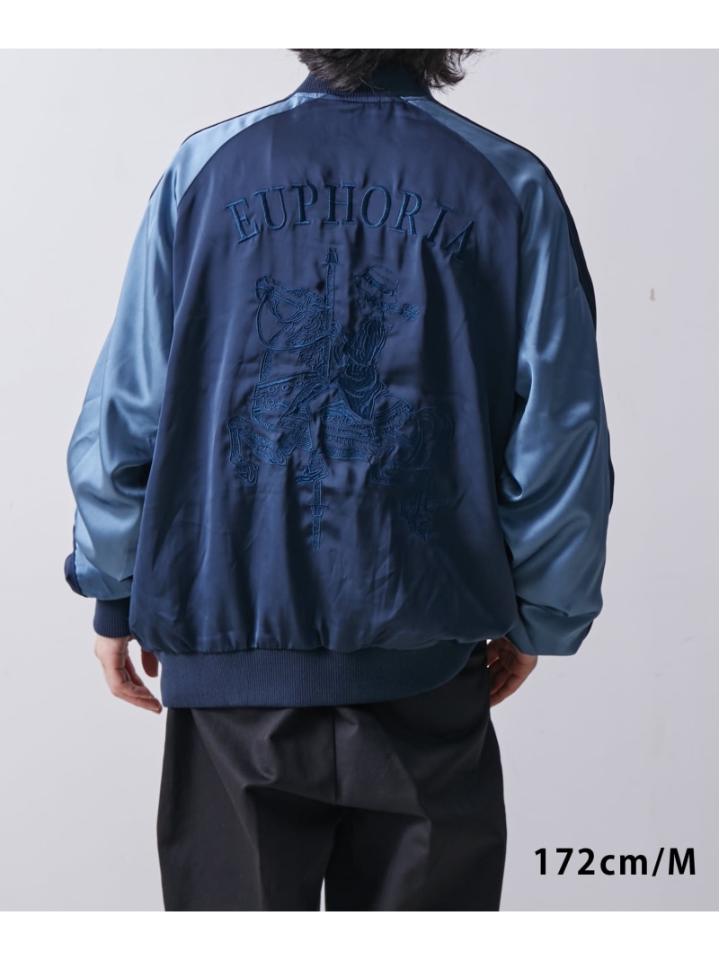 楽天市場】【WEB限定】スカジャン EUPHORIA 刺繍 ジャケット / ジップ
