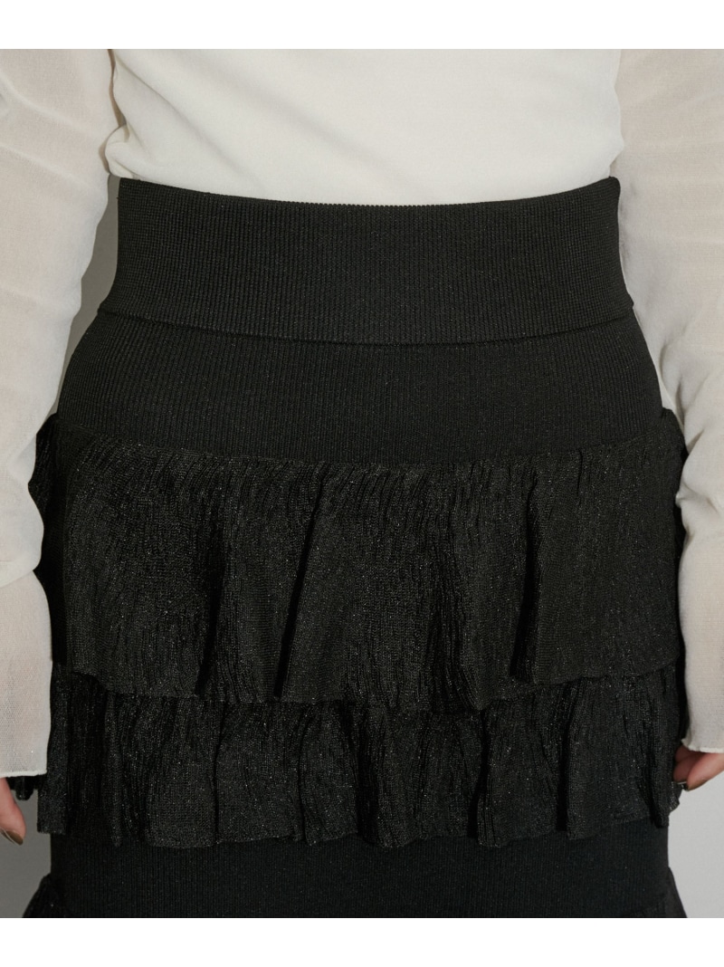 楽天市場】【サステナブル】ニットフリルスカート ADAM ET ROPE' FEMME