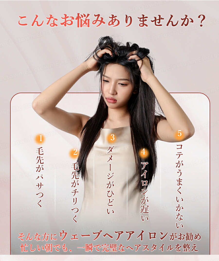 楽天市場】＼限定価格！／ ウェーブアイロン 25mm ヘアアイロン カール