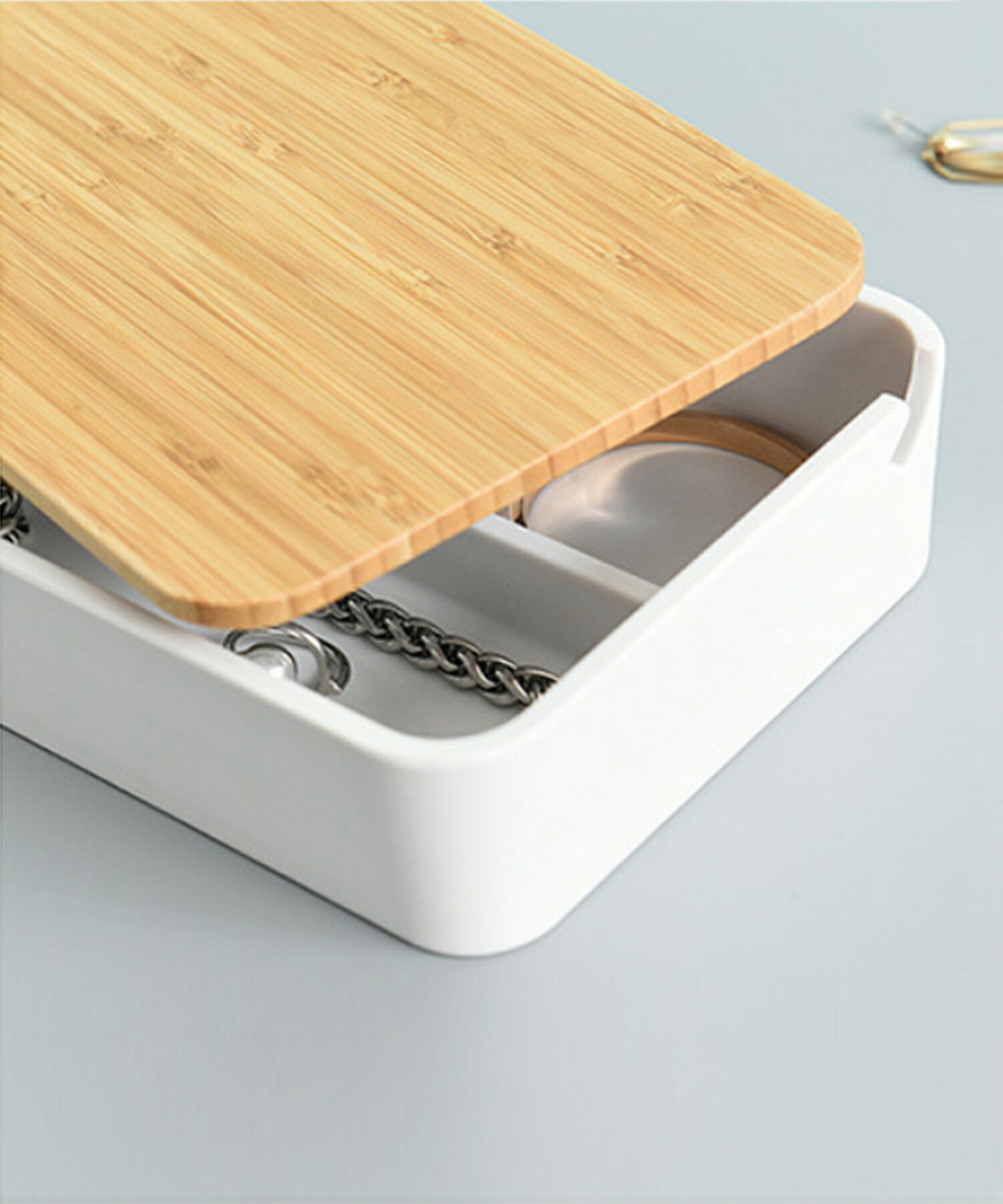 楽天市場】ジュエリーボックス アクセサリー 収納 木製 ウッド 鏡