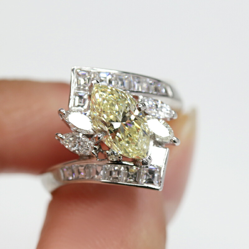 楽天市場】イエローダイヤモンド 1.758ct (VERY LIGHT YELLOW VVS2